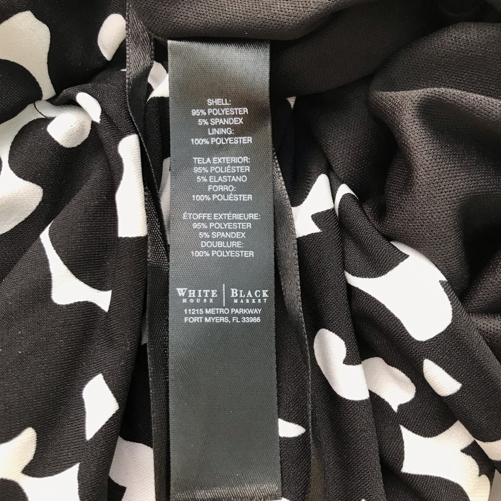 {White House Black Market} Ruched dress, sz 6 - Picture 6 of 7